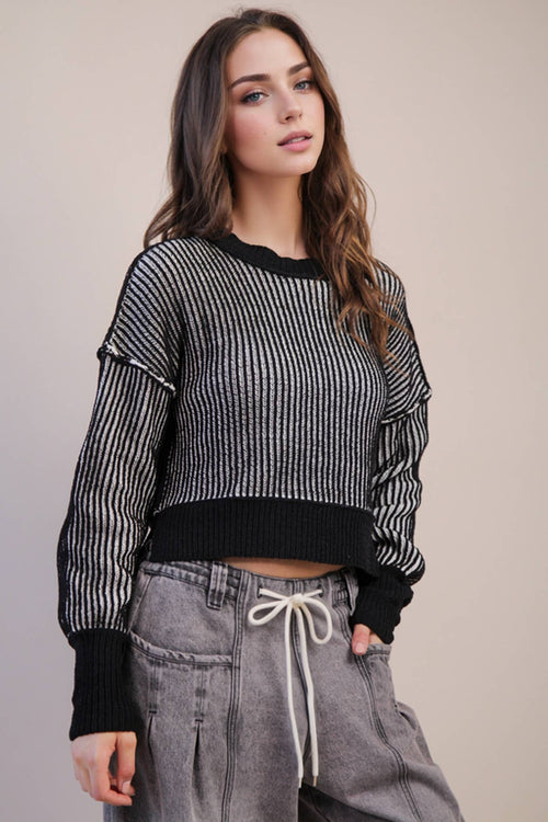 B&W Stripe Sweater
