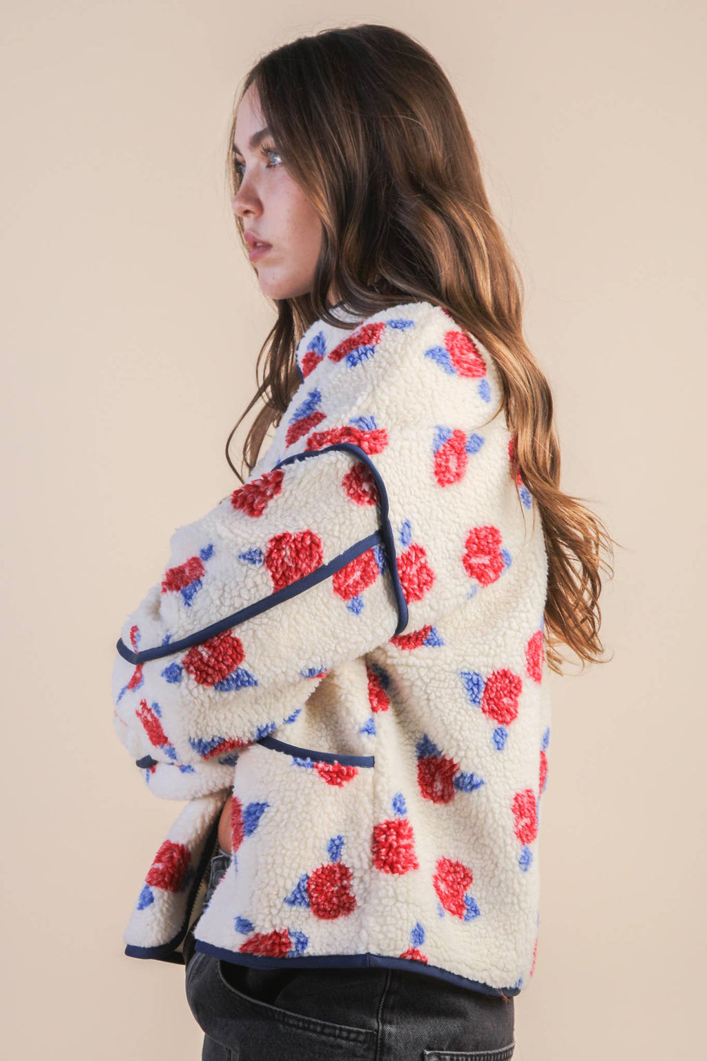 Floral Love Sherpa