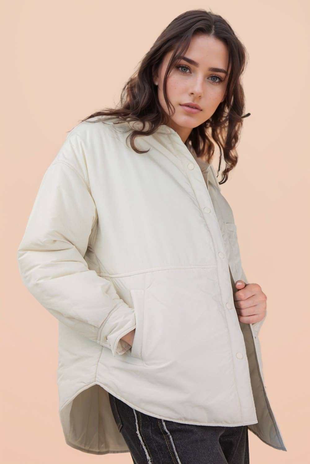 Oversized Button Down Jacket