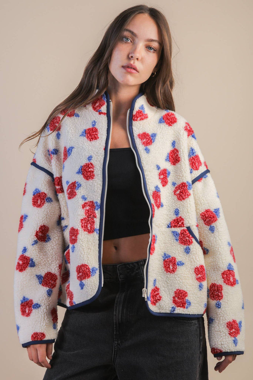 Floral Love Sherpa
