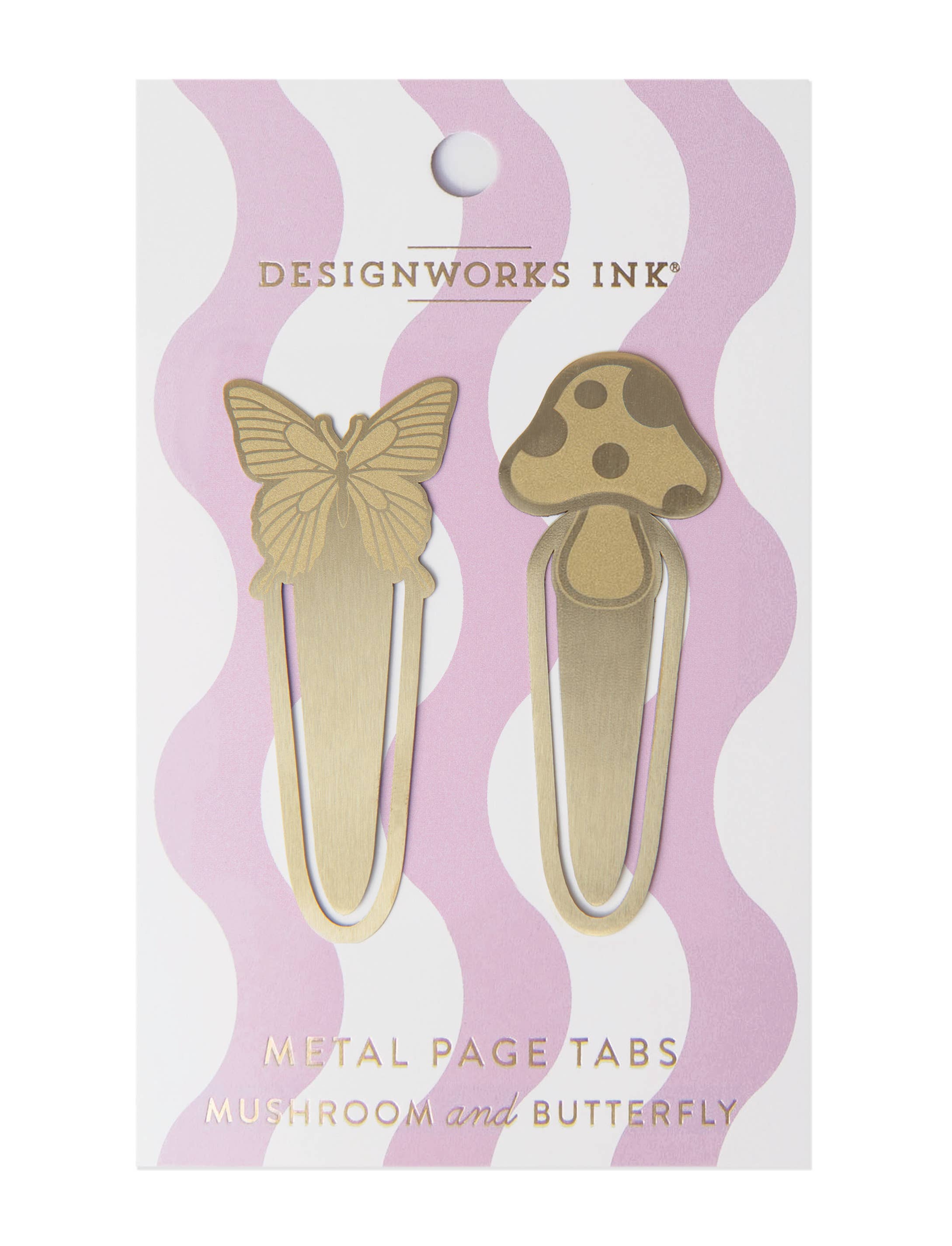 Metal Page Tabs | Mushroom + Butterfly