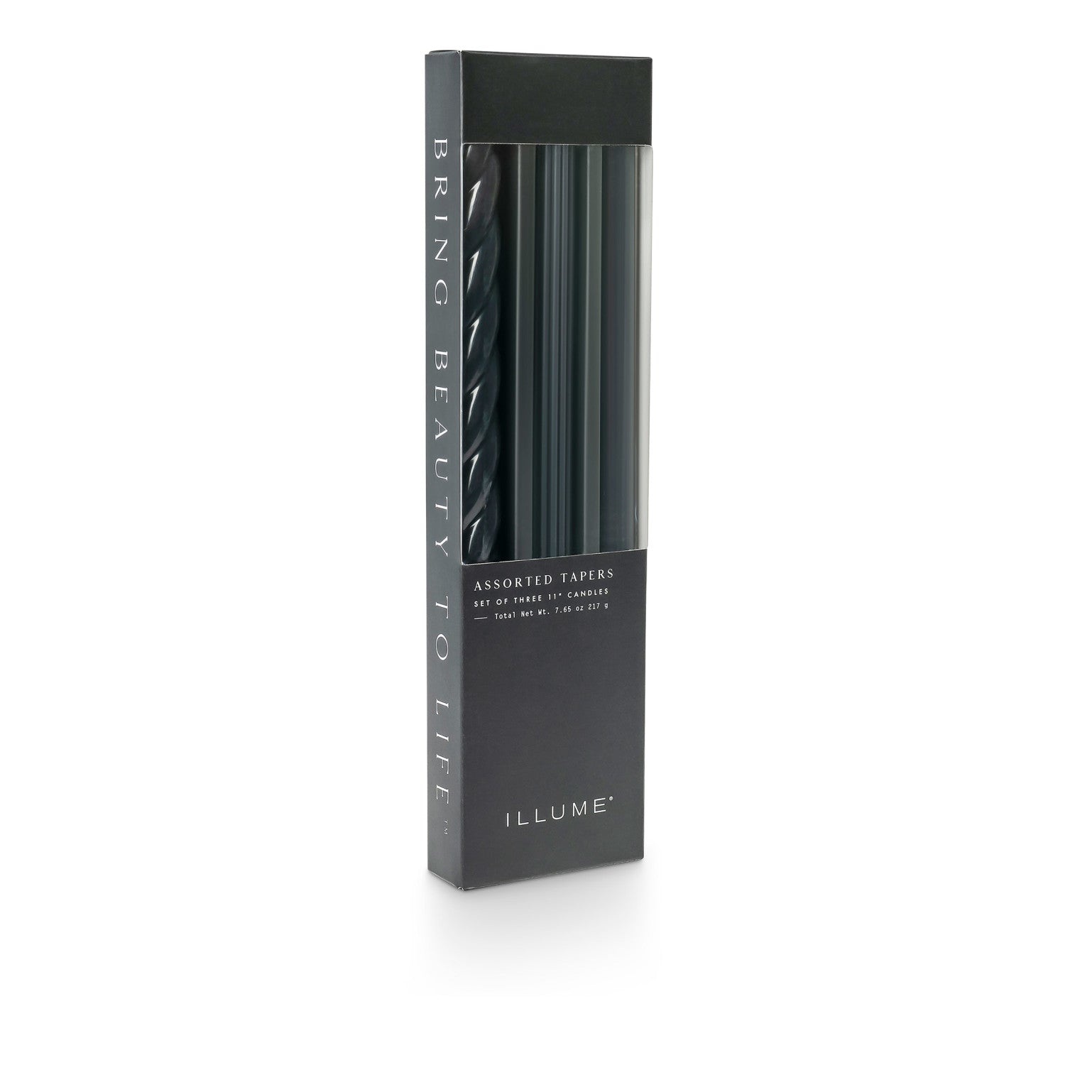 Unscented Taper Candles 3-Pack