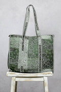 Quilted Green Tote