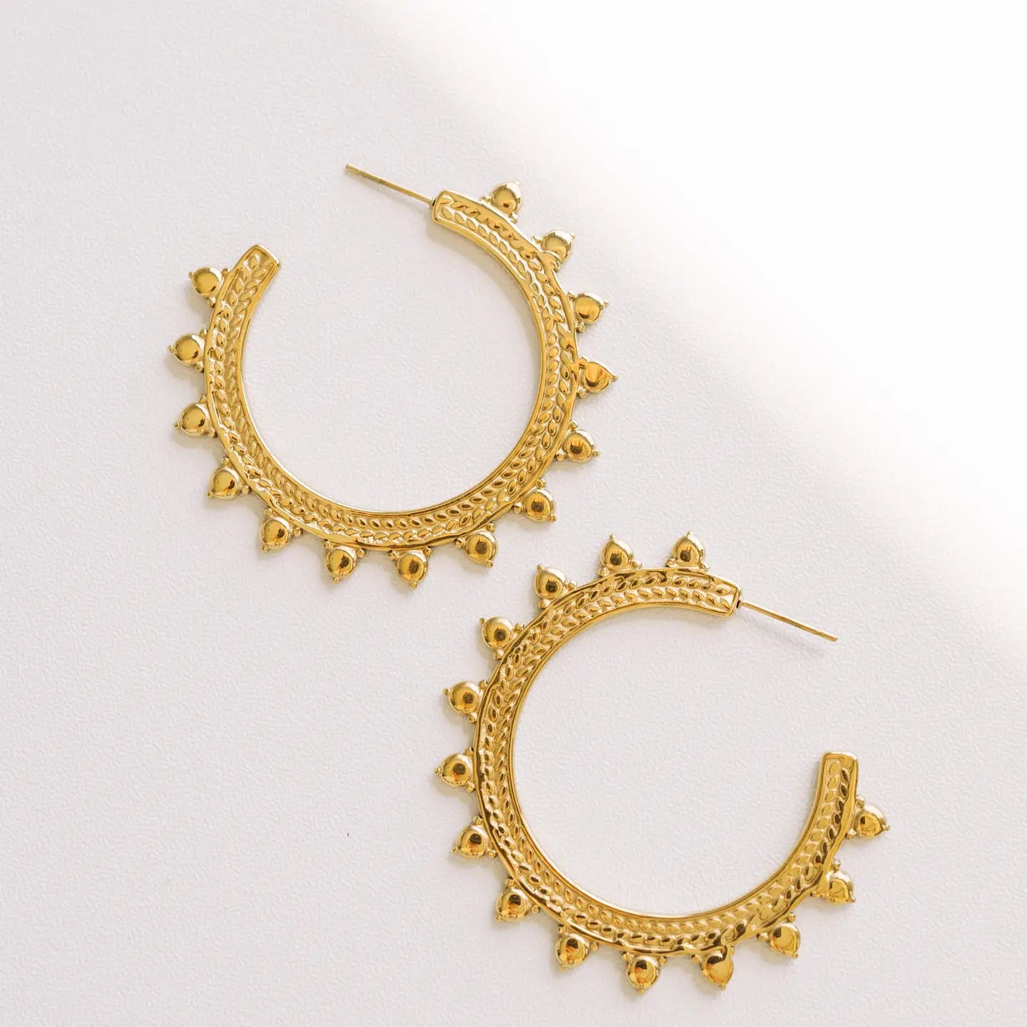 Elaine Gold Hoop Earrings