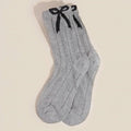 Embroidered Bow Socks