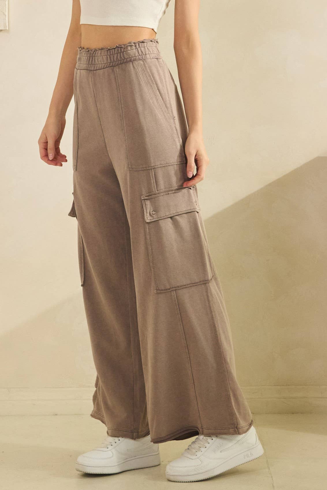 Mineral Washed Utility Trousers