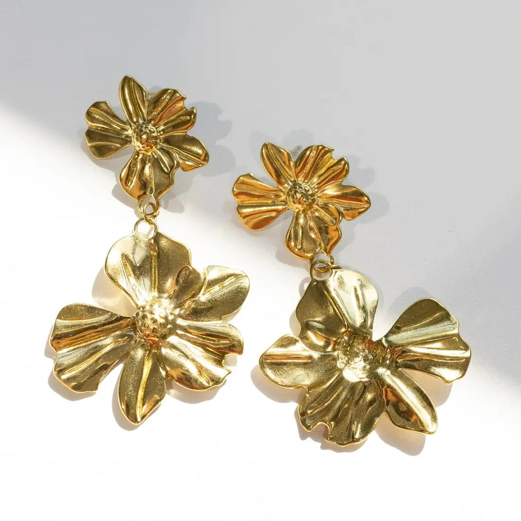 Peggy Vintage Flower Earrings