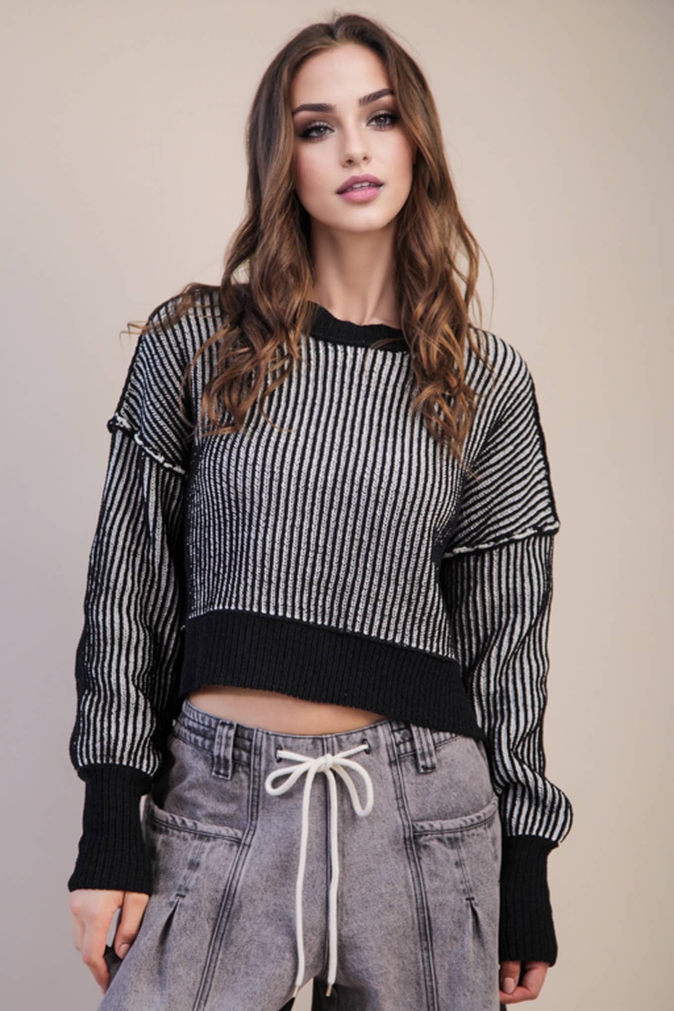 B&W Stripe Sweater