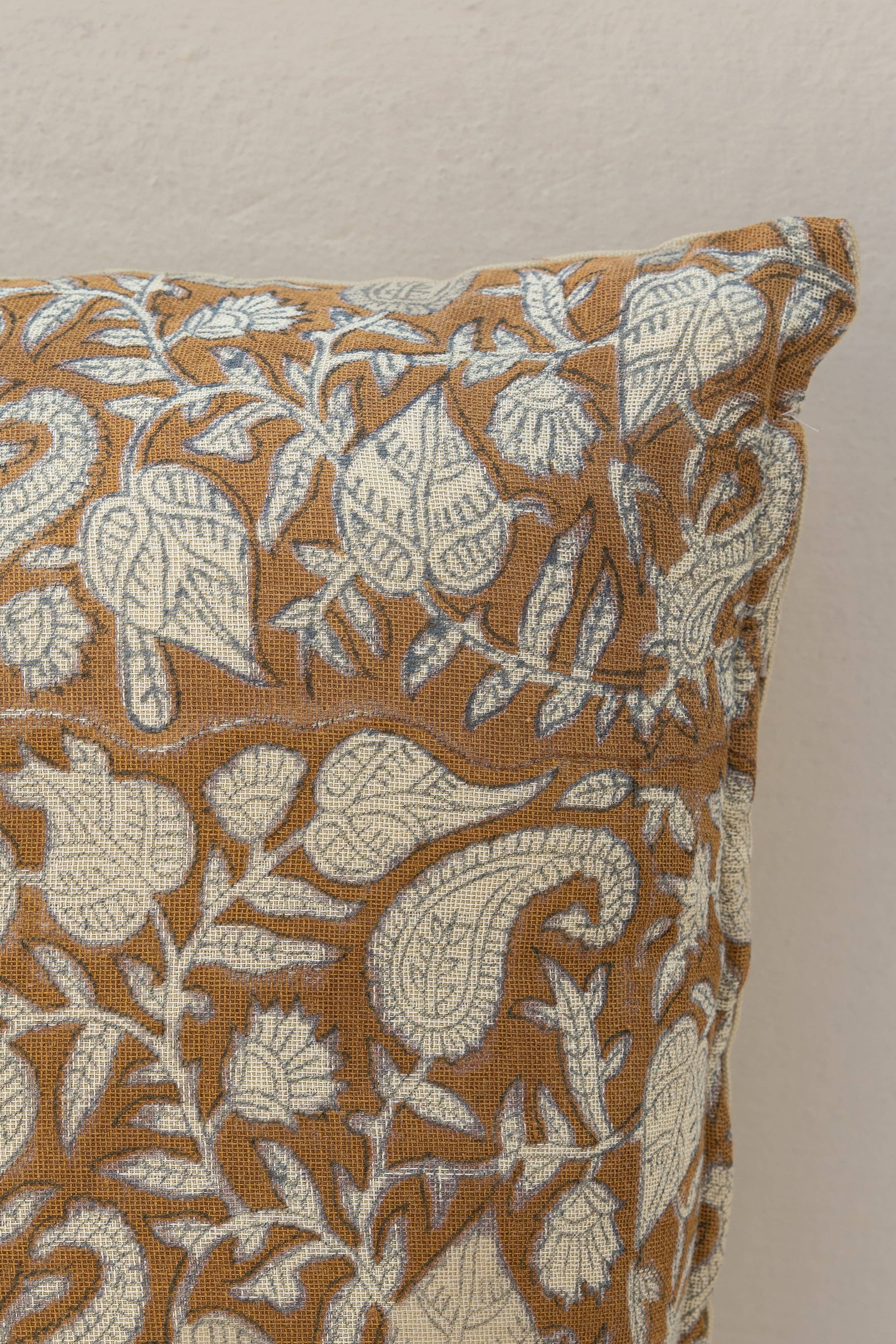 Floral Blockprint Pillow