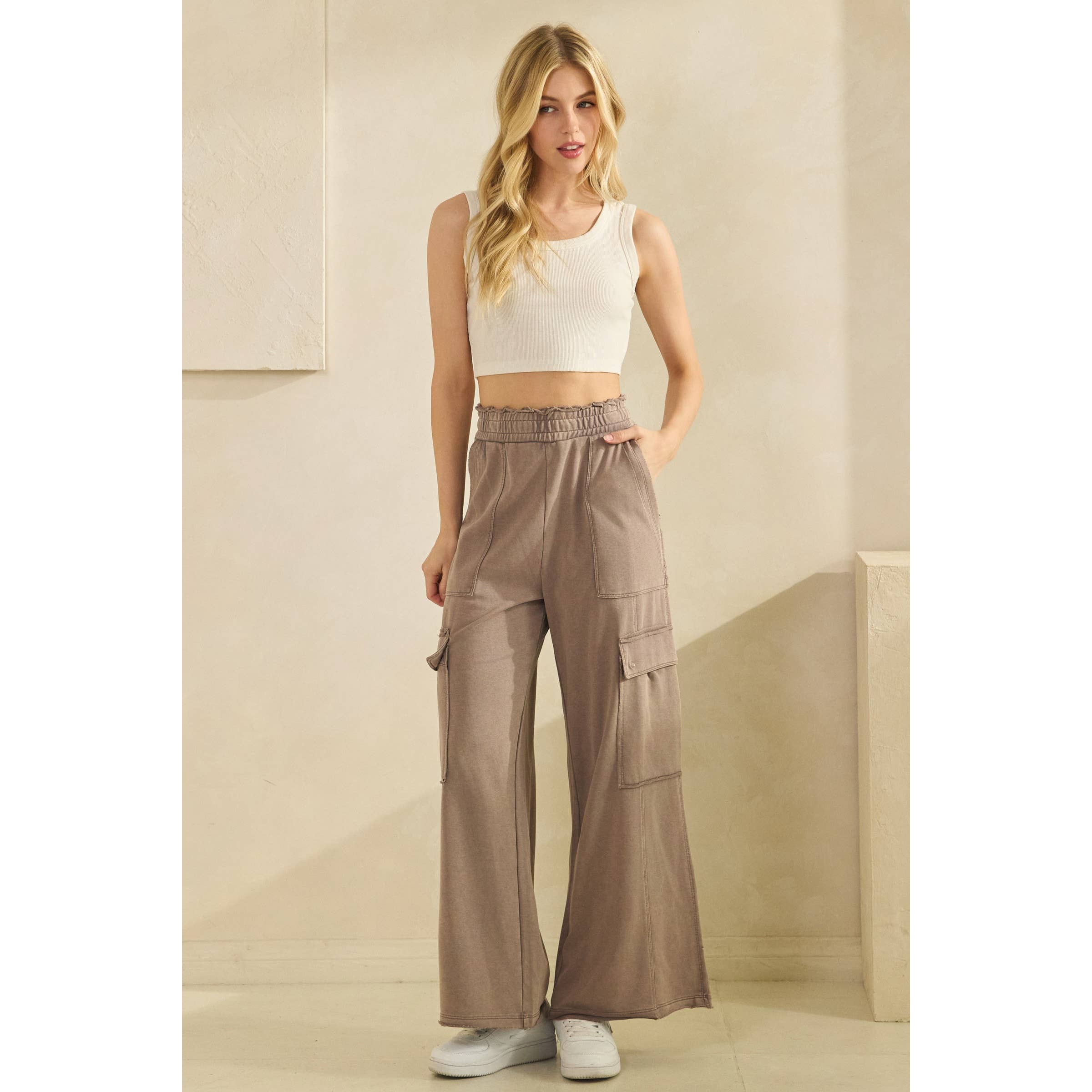 Mineral Washed Utility Trousers