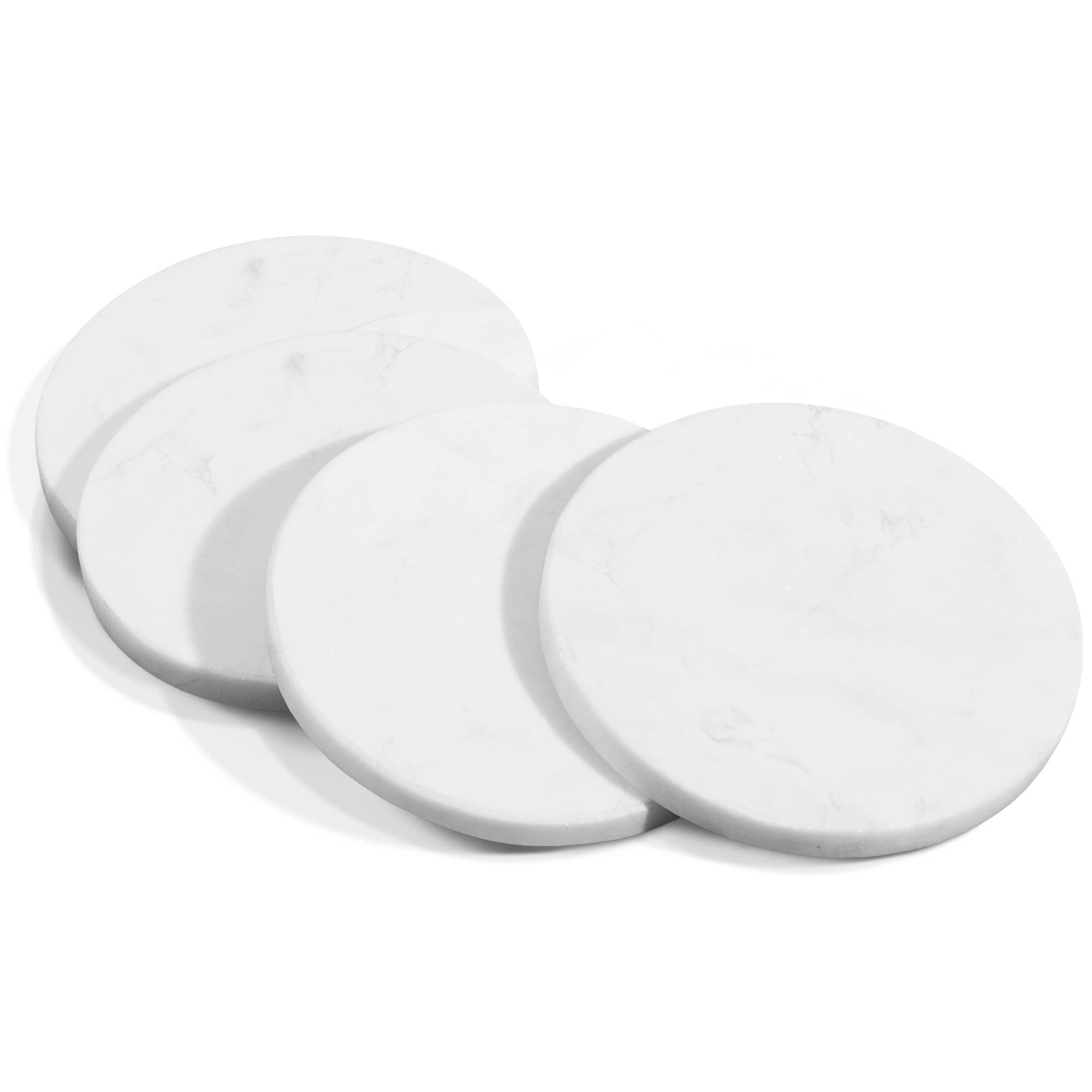 Round Marble Coaster Set