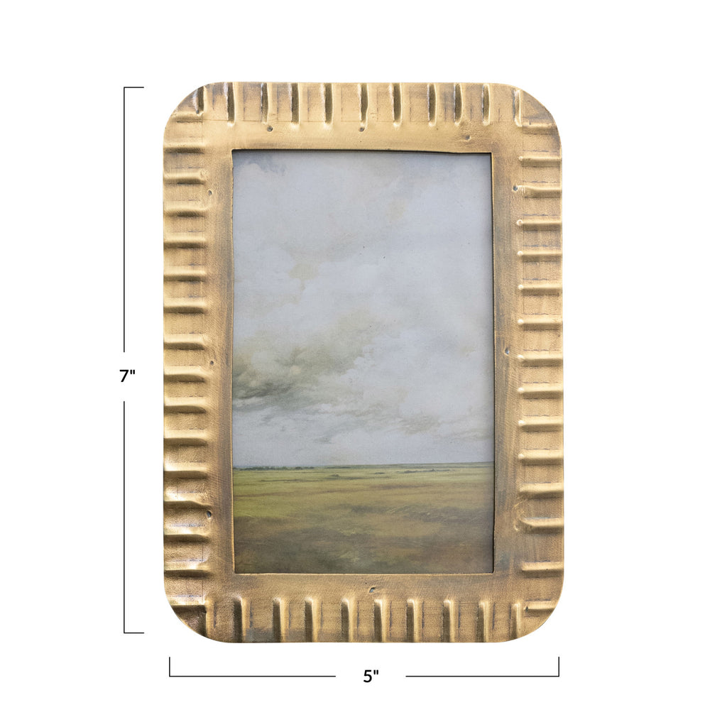 Antique Brass Metal Frame - 4x6