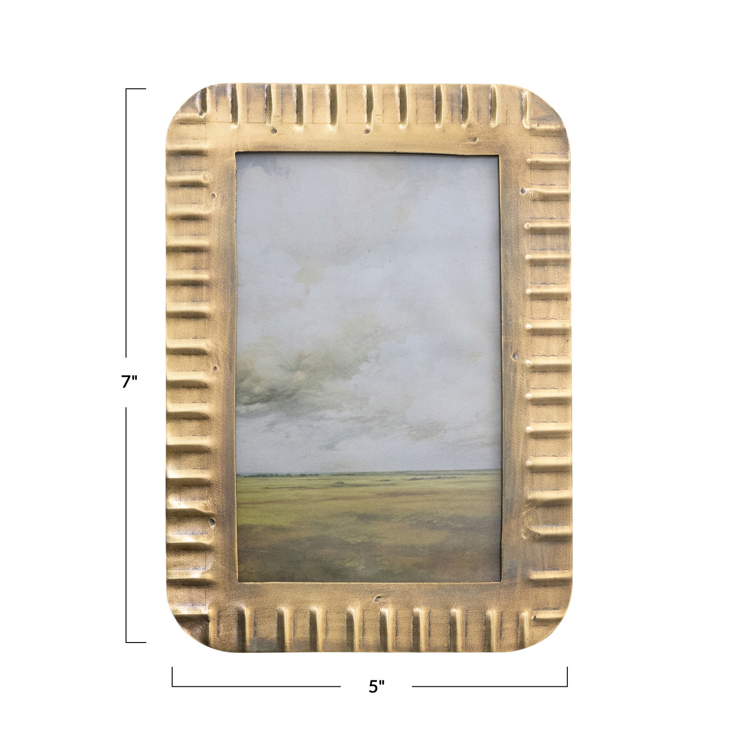 Antique Brass Metal Frame - 4x6