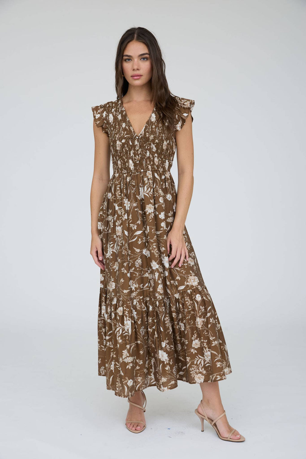 Autumn Bloom Midi Dress
