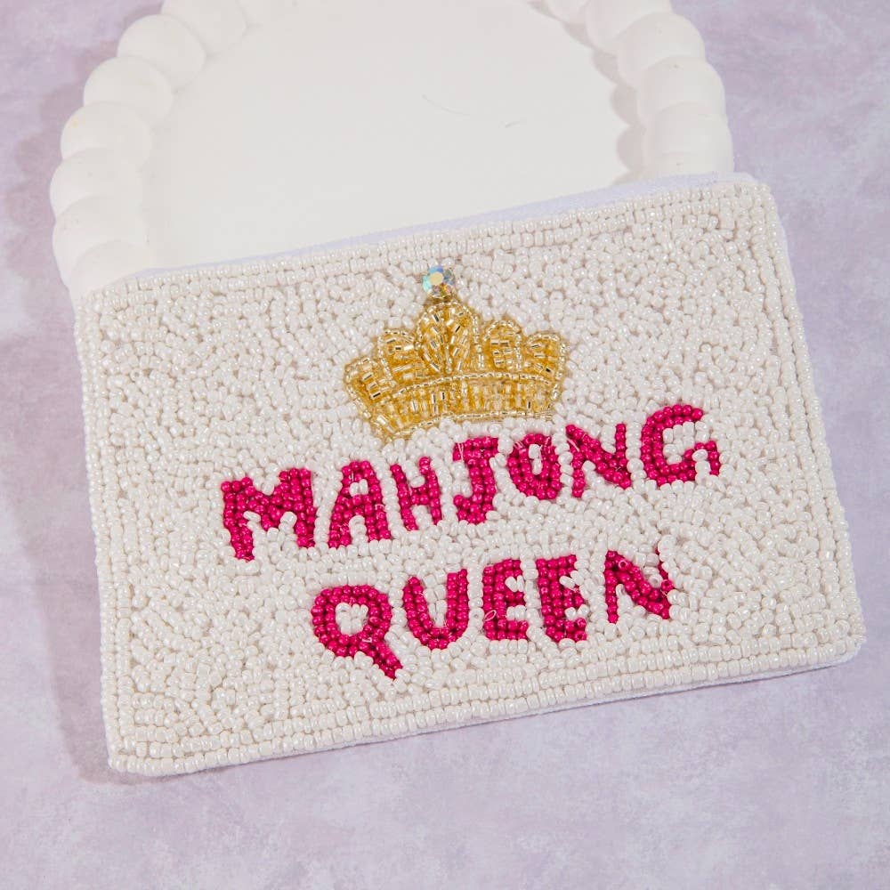 Beaded Coin Purse - Mahjong Queen