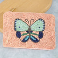 Beaded Coin Purse - Pink Butterfly