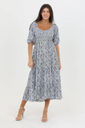 Blue Floral Midi