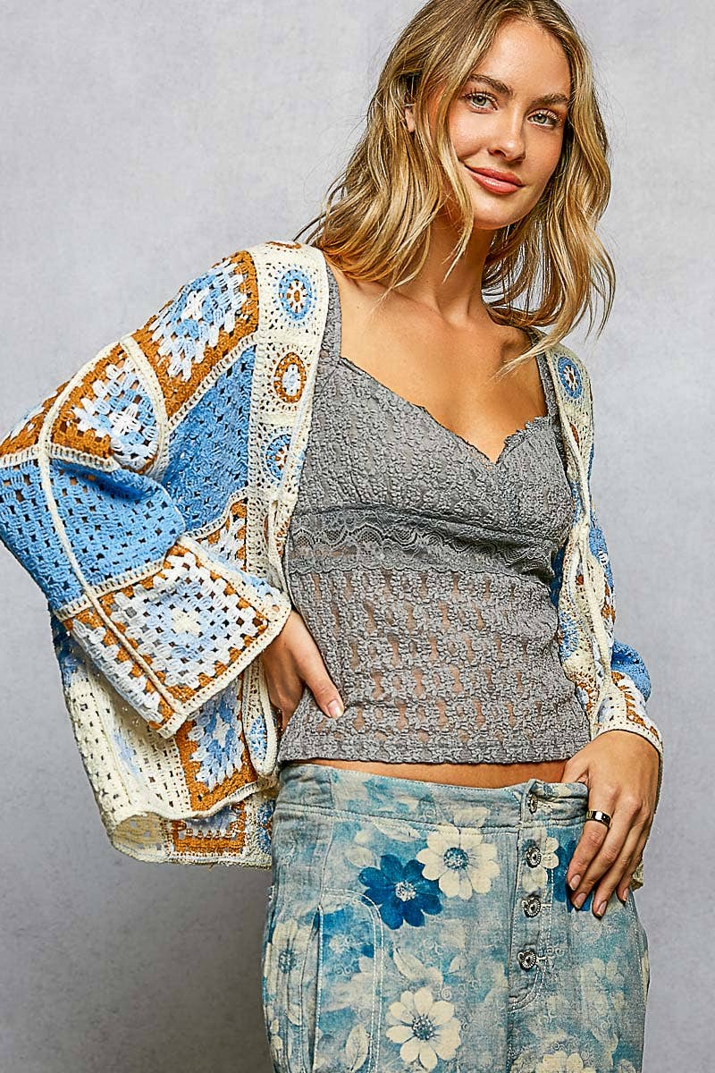 Blue Skies Crochet Cardi