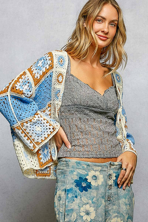 Blue Skies Crochet Cardi