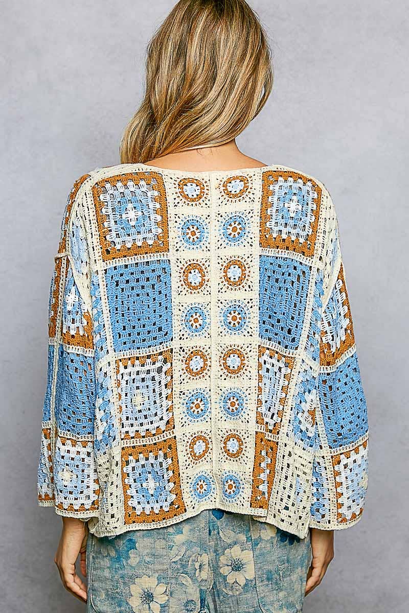 Blue Skies Crochet Cardi