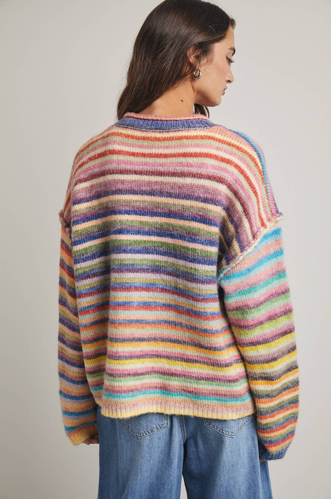 Rainbow Button Up Cardigan