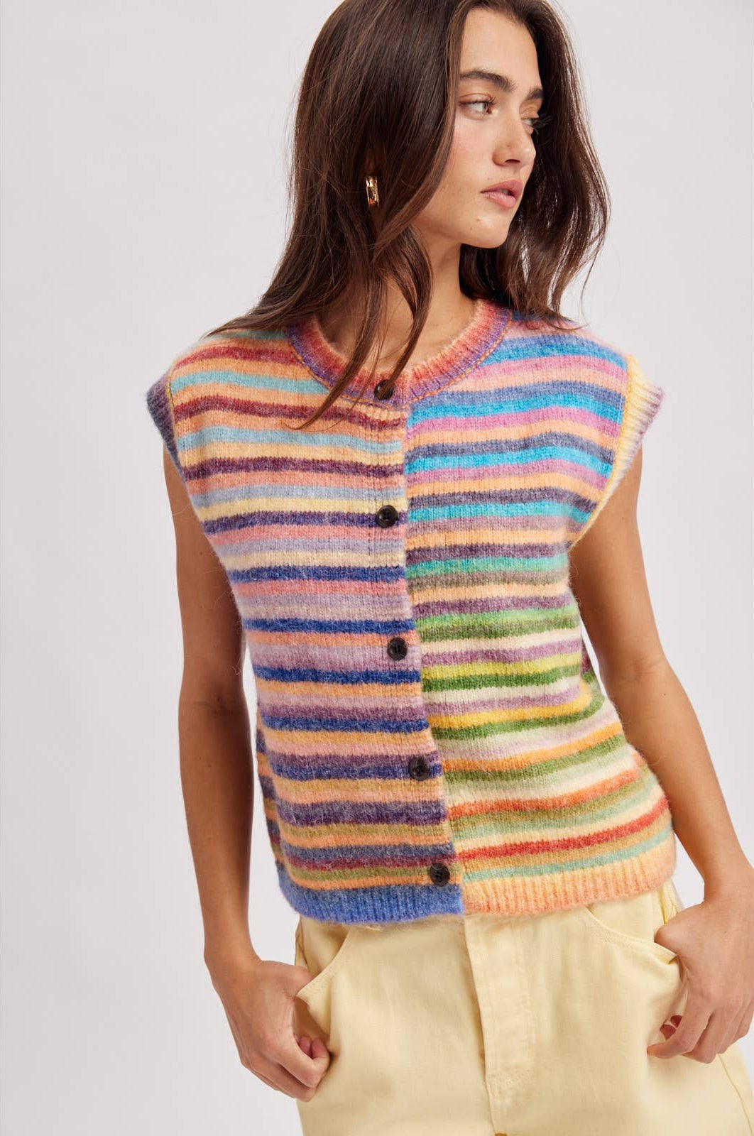 Cotton Candy Stripe Vest