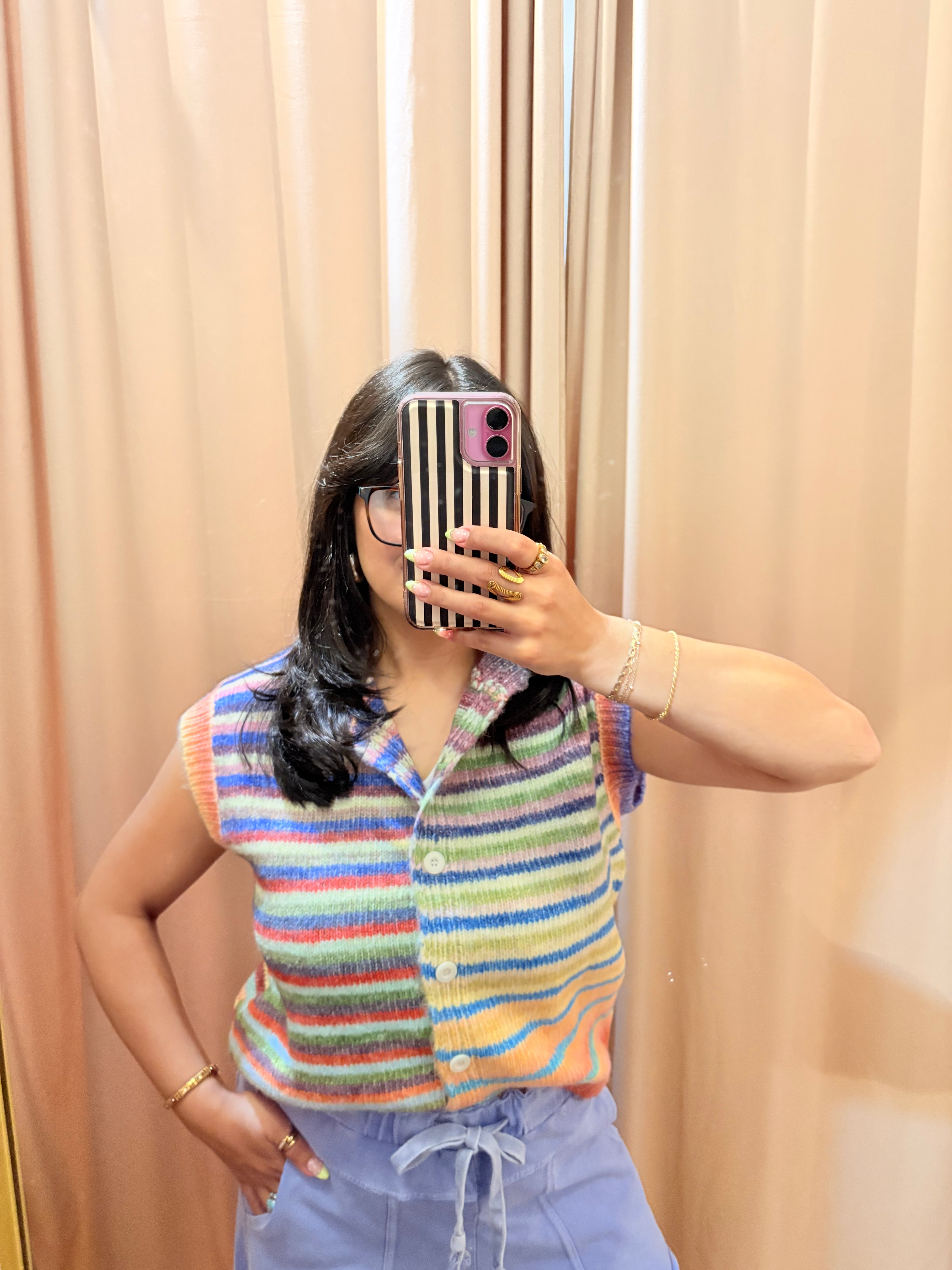 Cotton Candy Stripe Vest