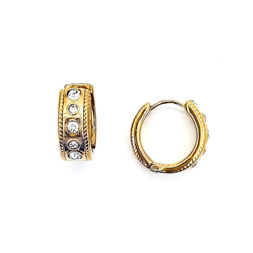 Emily Crystal Hoops