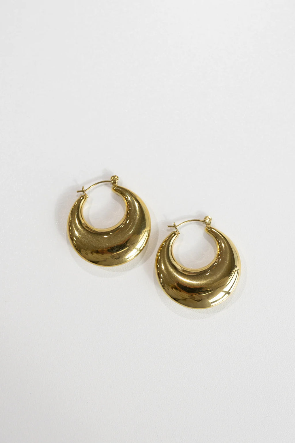 England Gold Hoop Earrings