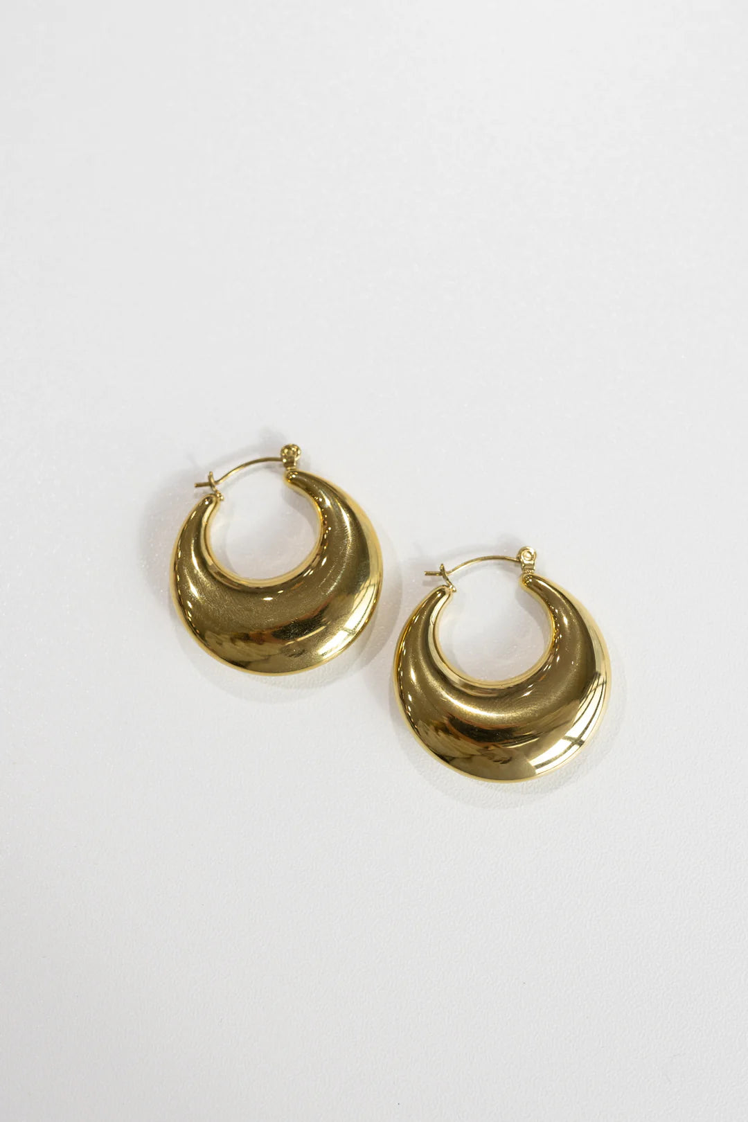 England Gold Hoop Earrings