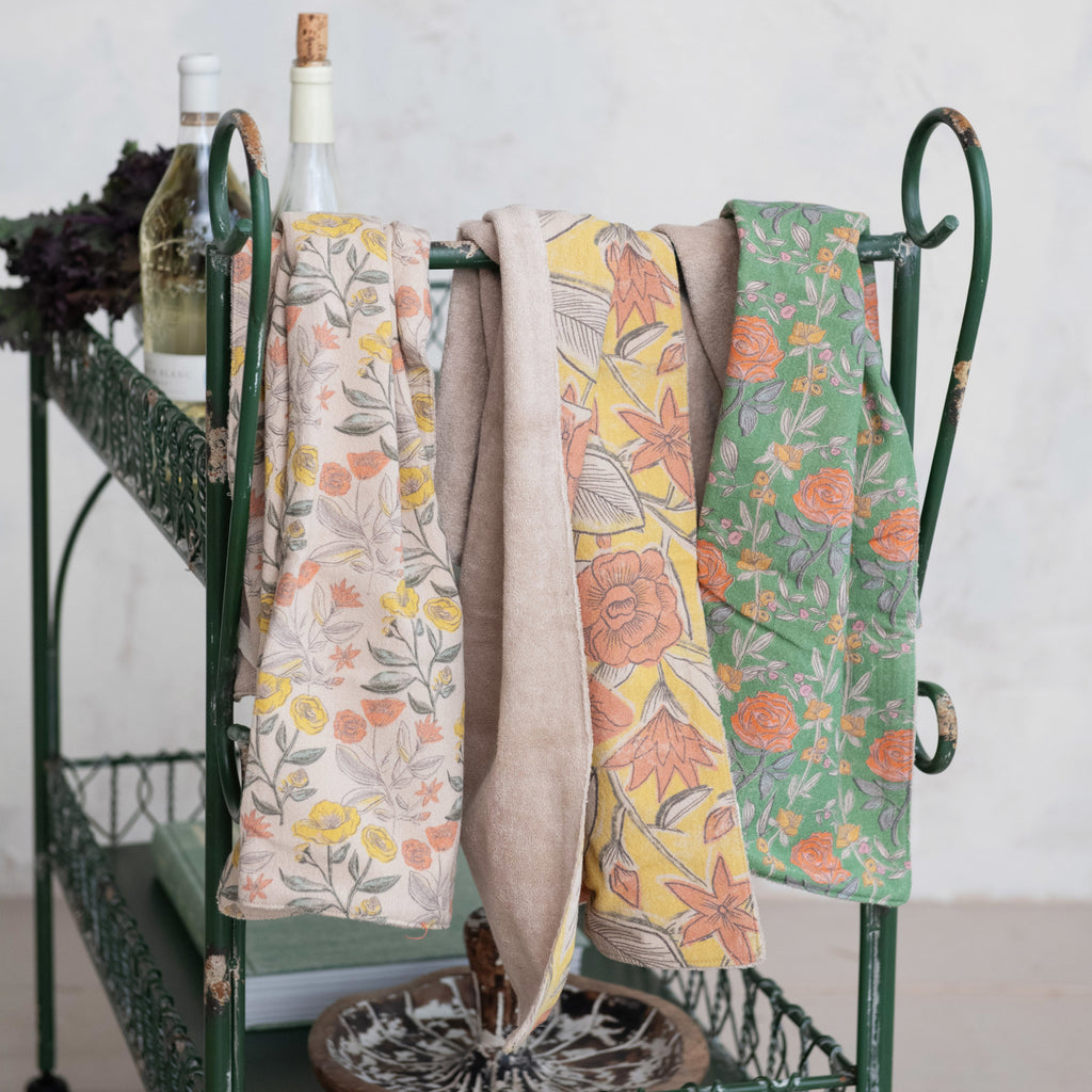 Floral Printed Tea Towels