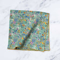 Flower Fields Cotton Scarf - Green