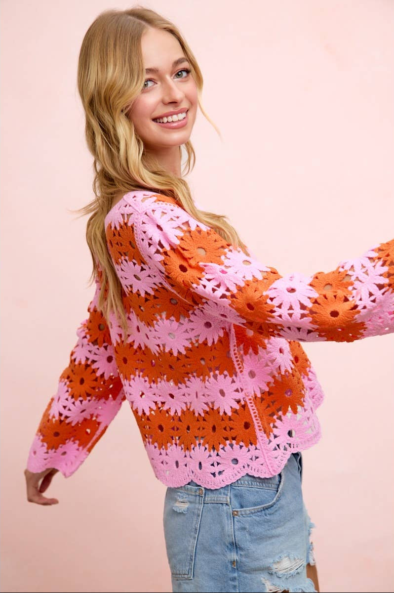 Flower Girl Crochet Top