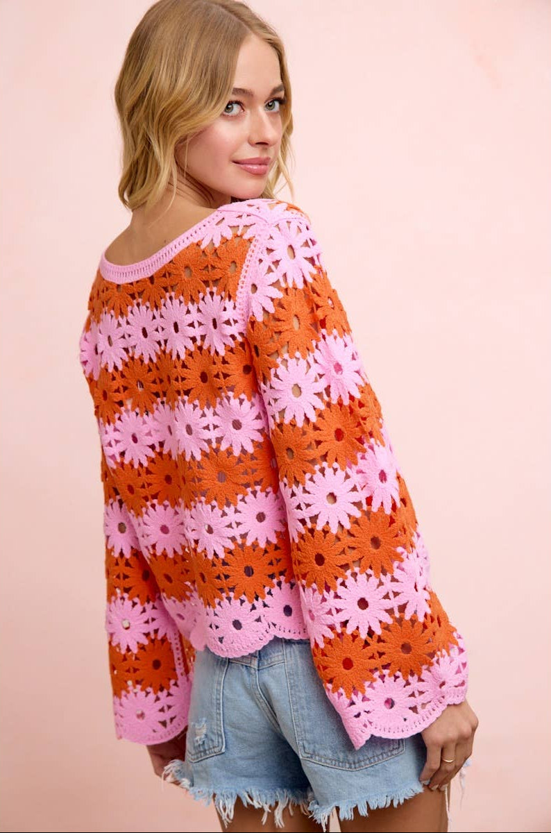 Flower Girl Crochet Top