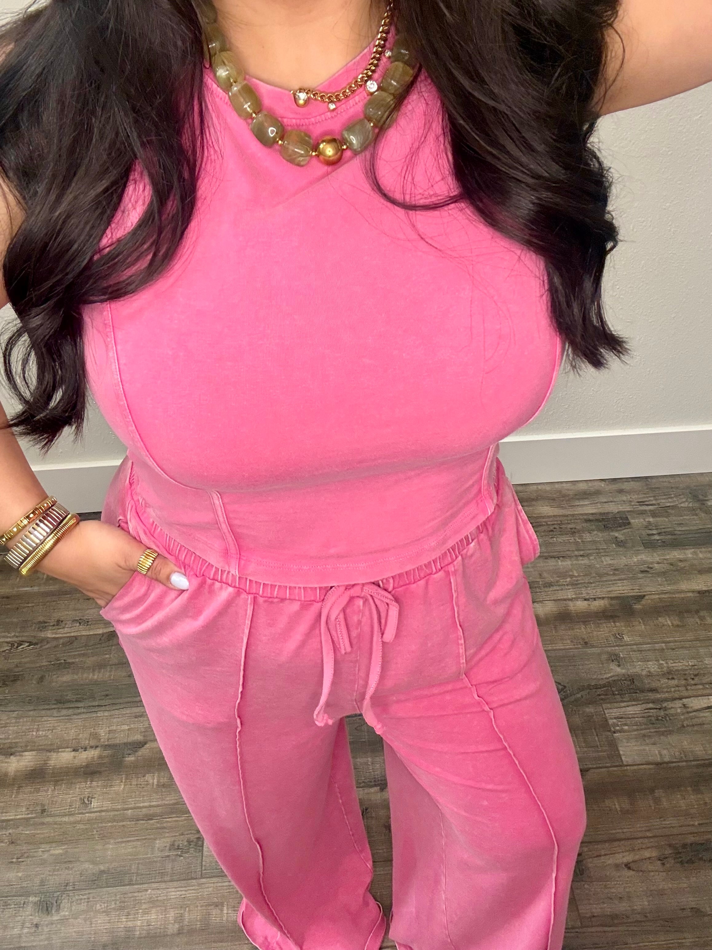 Fuchsia Fade Lounge Top
