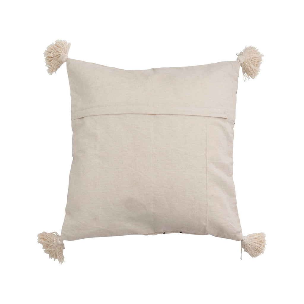 Geometric Embroidered Pillow