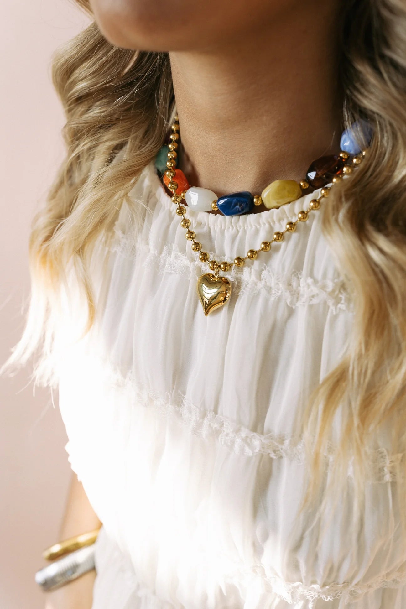 Heart Throb Beaded Necklace
