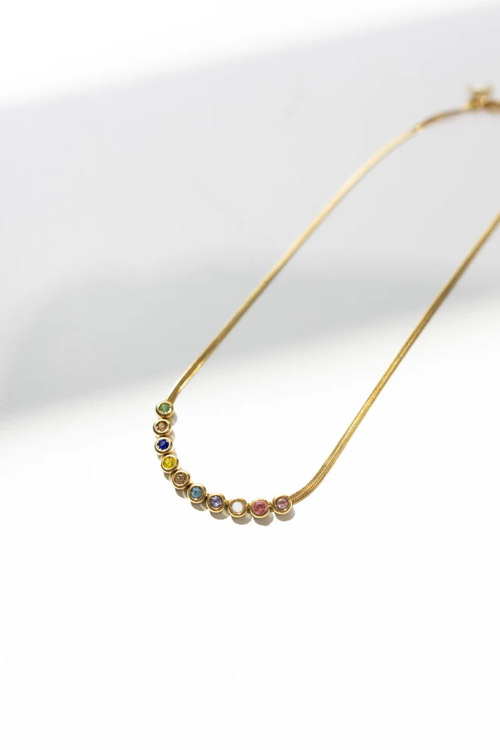 Jovie Colorful Crystal Necklace