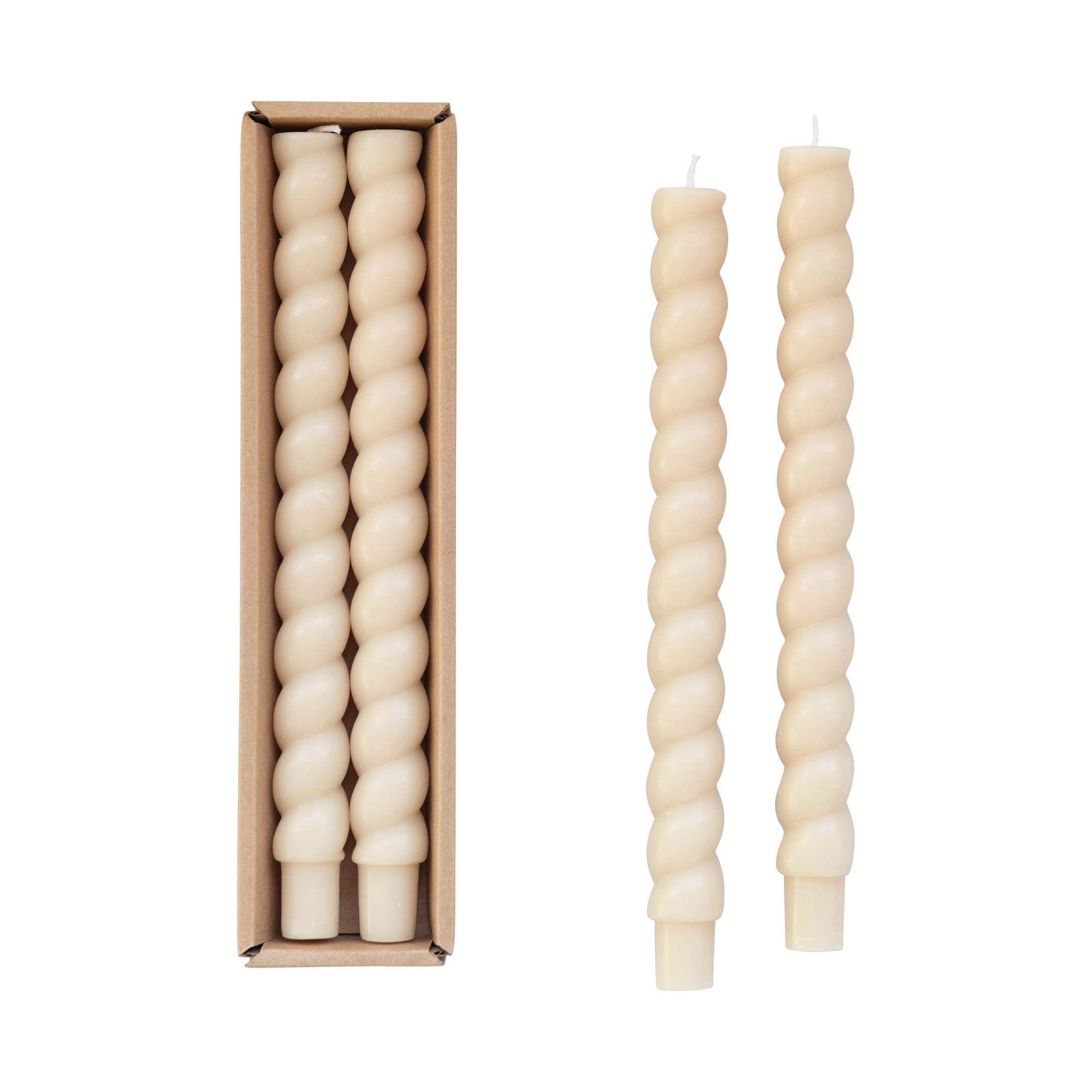 Unscented Twisted Taper Candle in a Box