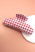 Jumbo Oval Plaid Hair Claw