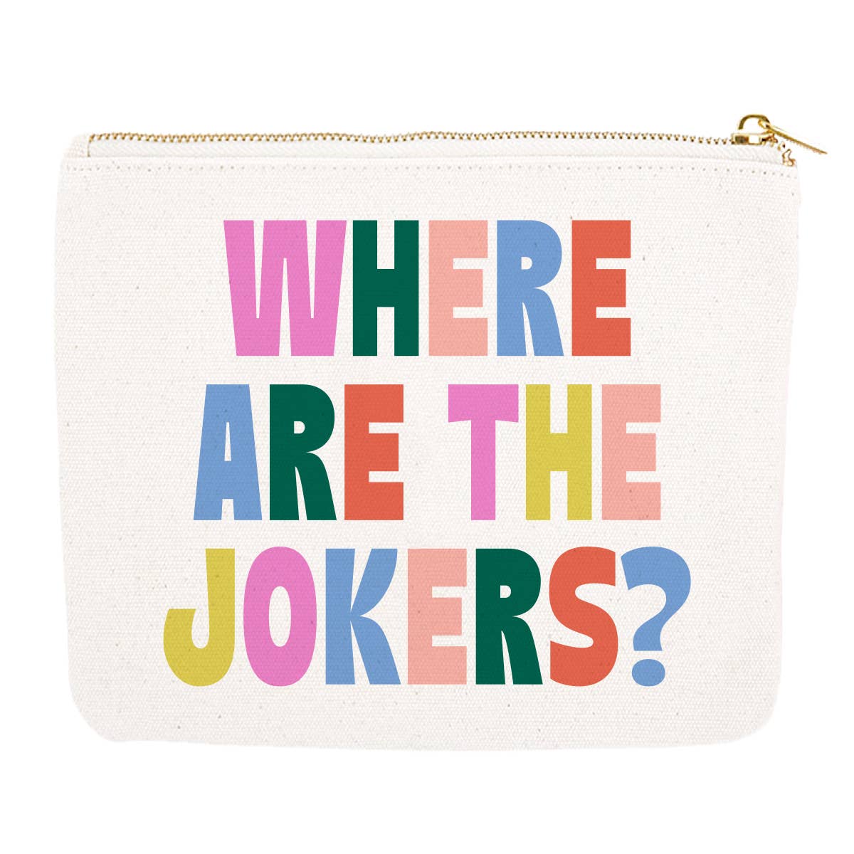 Mahjong Canvas Pouch - Where Are The Jokers