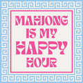 Mahjong Cocktail Napkins - Happy Hour