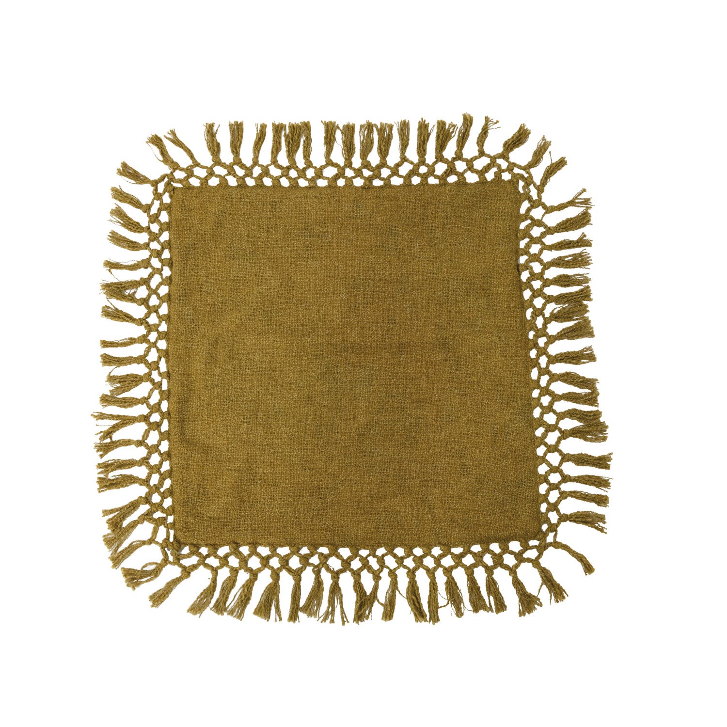 Marigold Pillow w/ Fringe