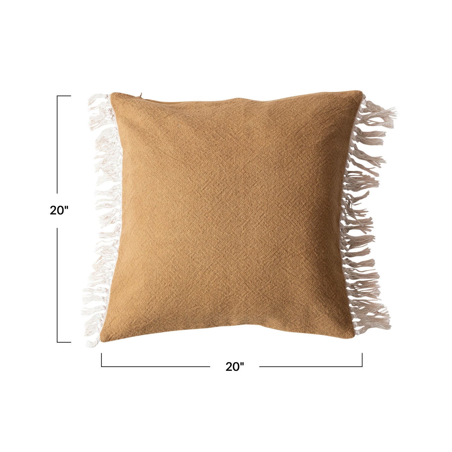 Mustard Pillow w/ Fringe