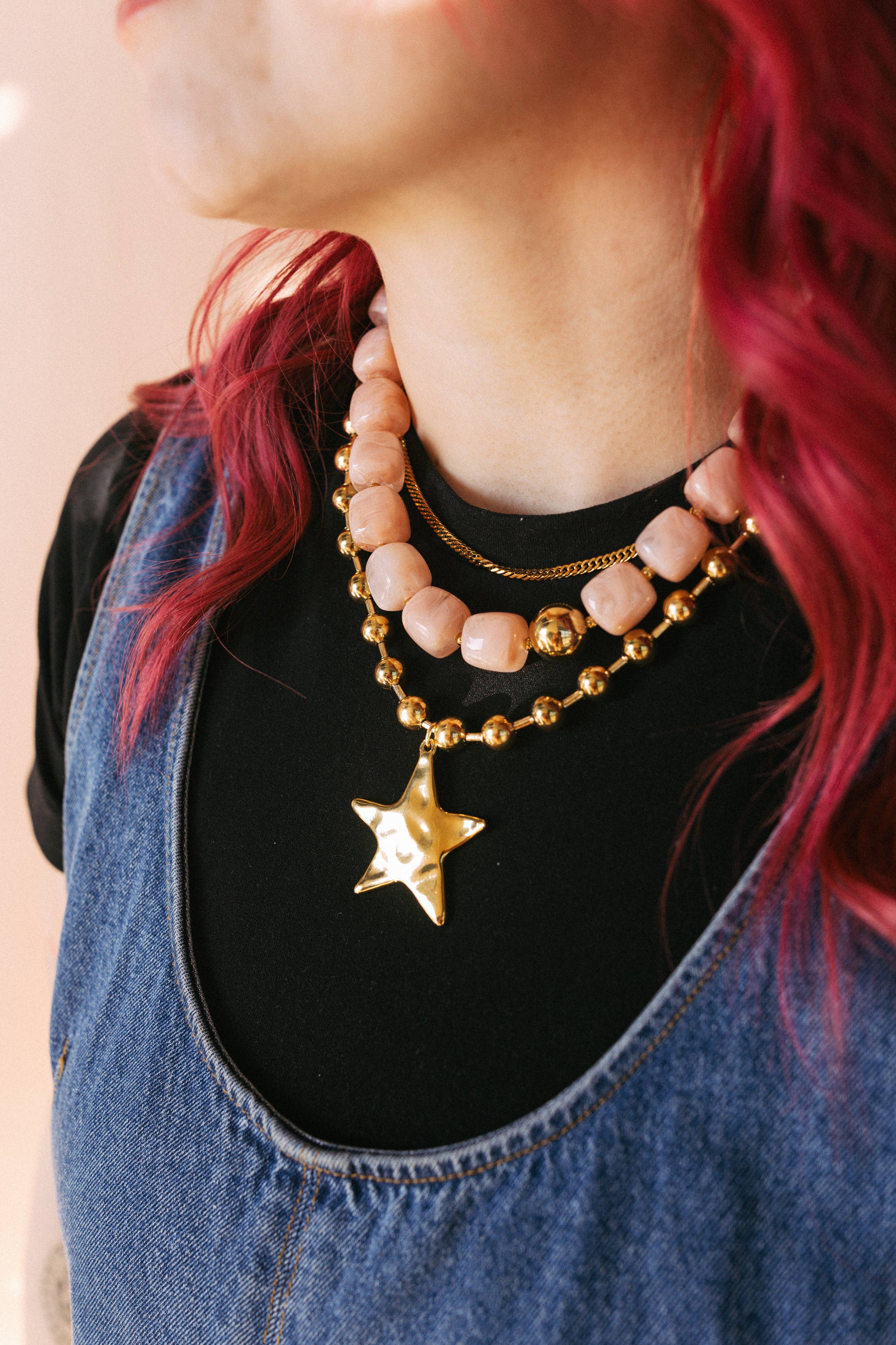 Noemi Chunky Beaded Necklace
