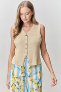 Oatmilk Knit Vest