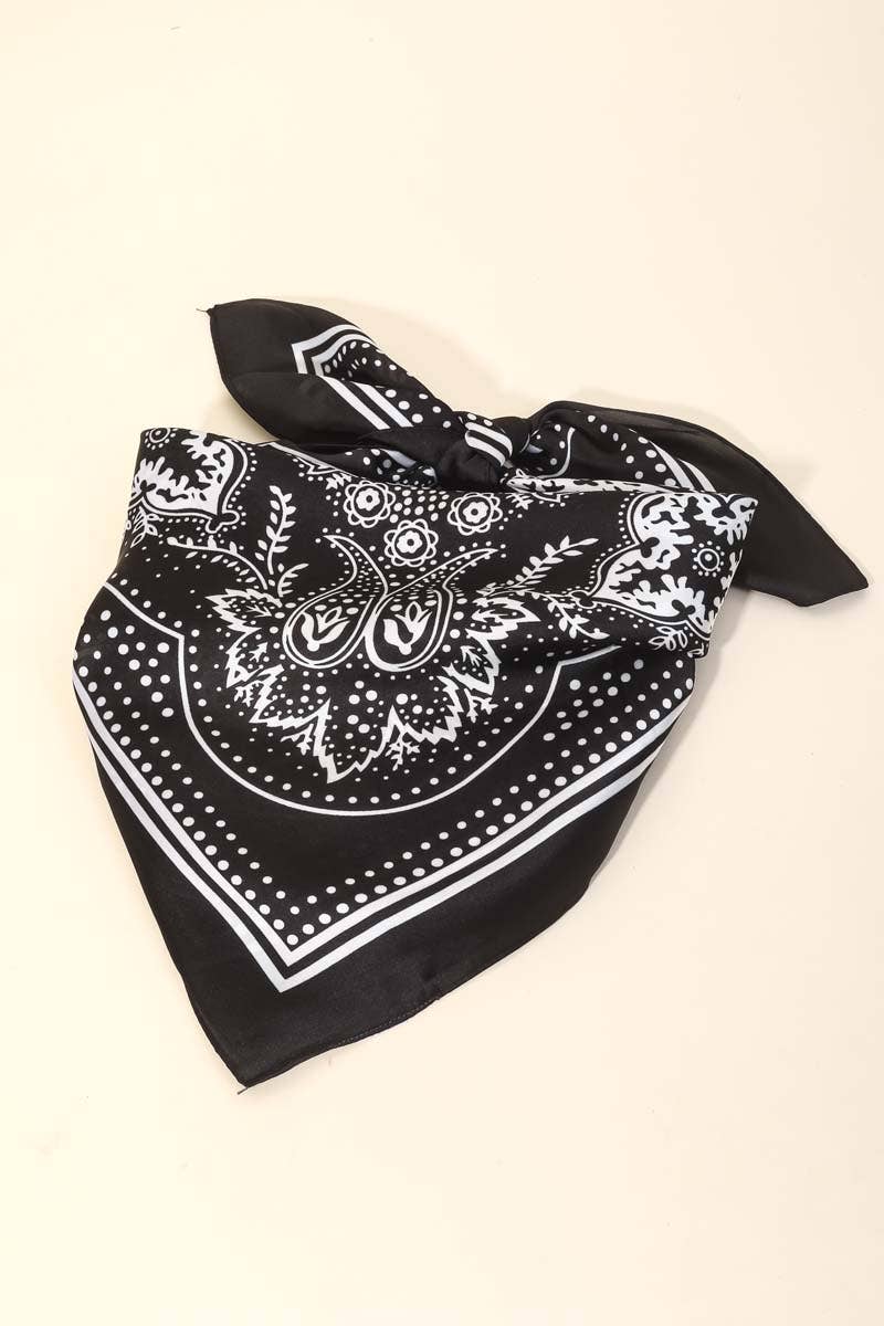 Paisley Bandana Scarf - Choose Color