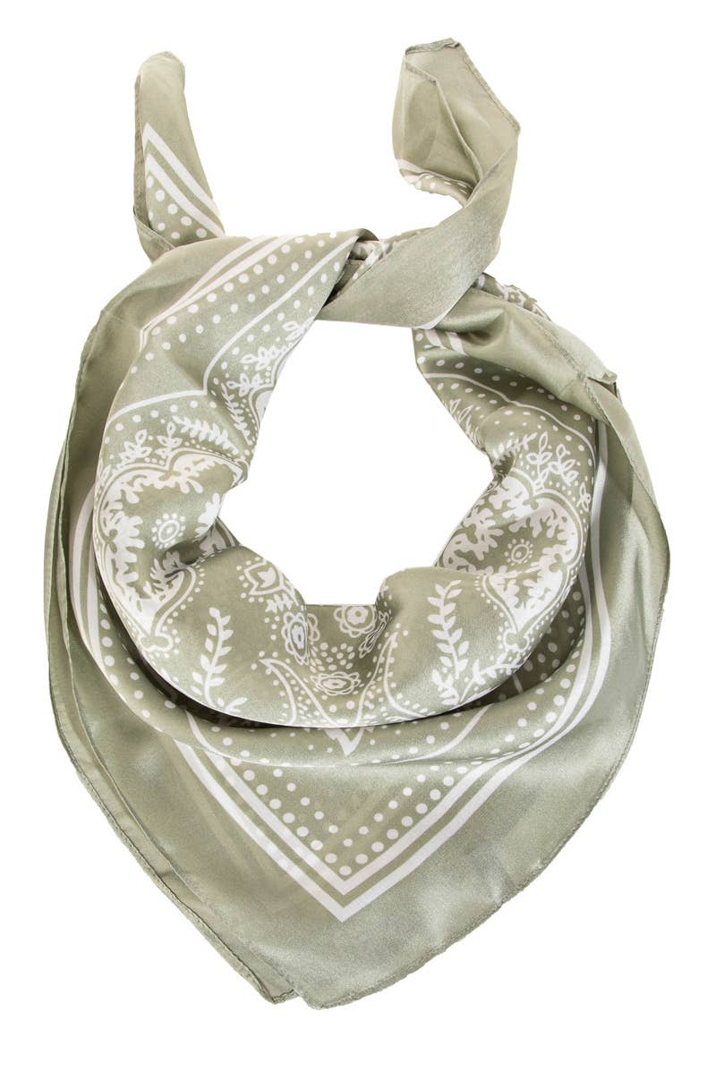 Paisley Bandana Scarf - Choose Color