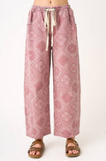 Paisley Barrel Leg Pants