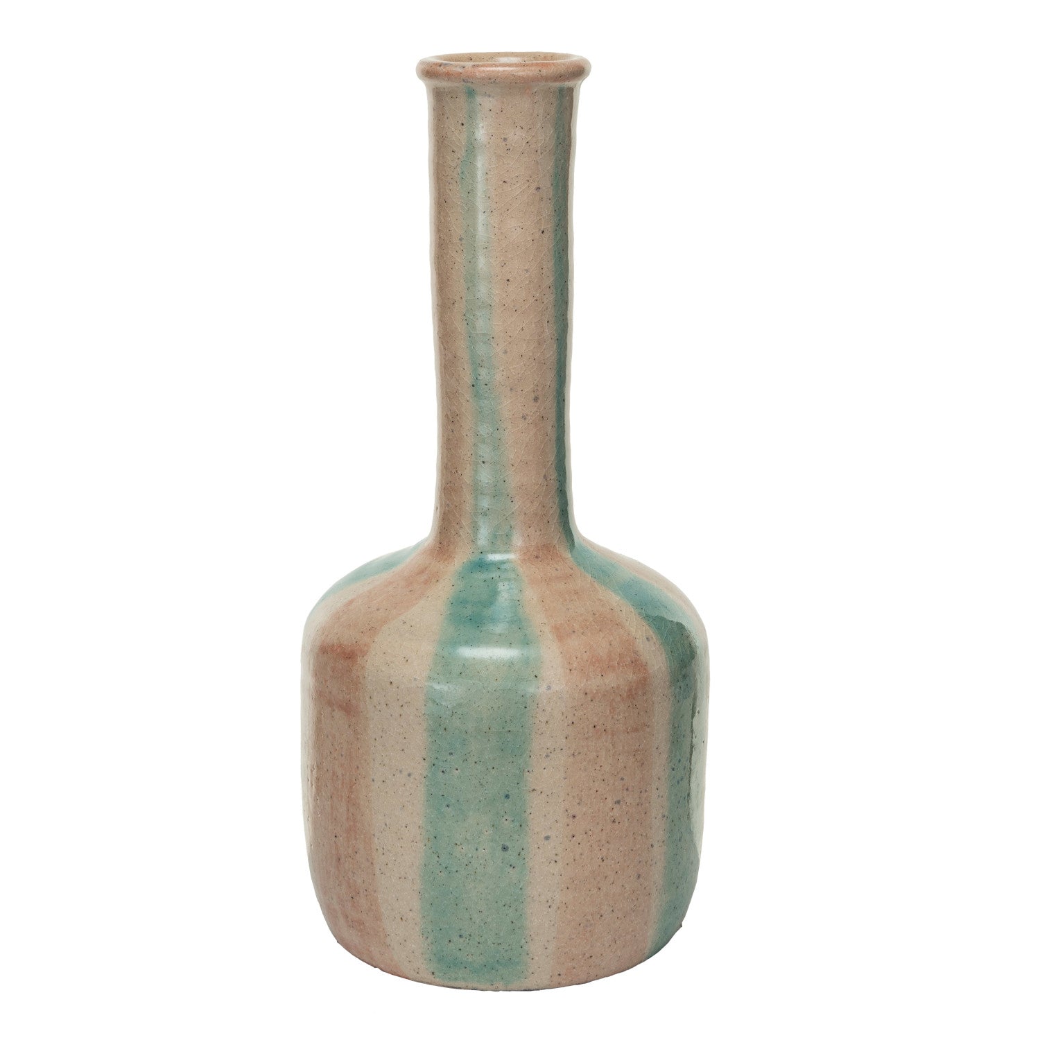Pink and Blue Stripe Vase